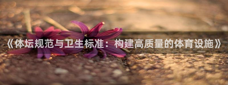 意昂4科技：《体坛规范与卫生标准：构建高质量的体育设
