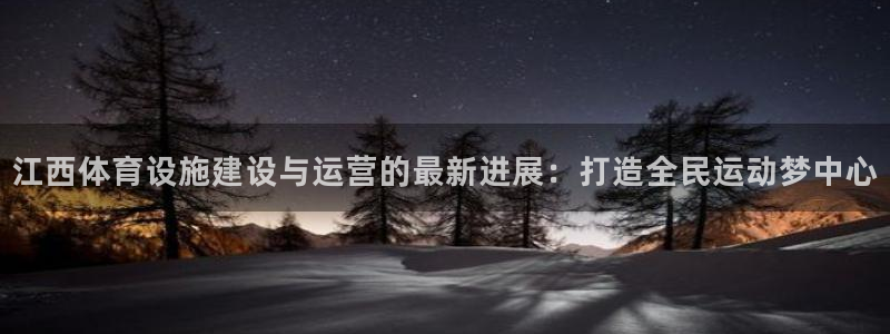 意昂体育4娱乐：江西体育设施建设与运营的最新进展：打