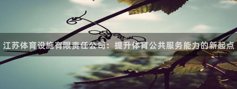 意昂集团官网：江苏体育设施有限责任公司：提升体育公共