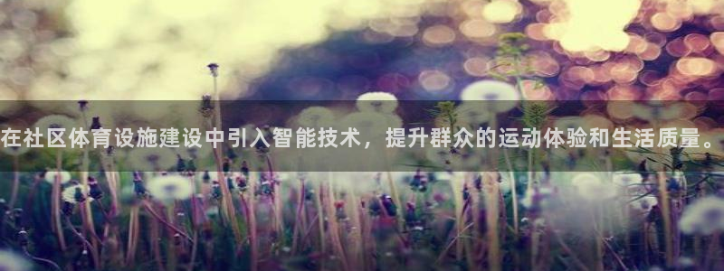 意昂4官方：在社区体育设施建设中引入智能技术，提升群