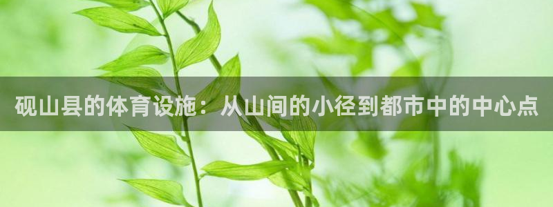 意昂体育4娱乐：砚山县的体育设施：从山间的小径到都市