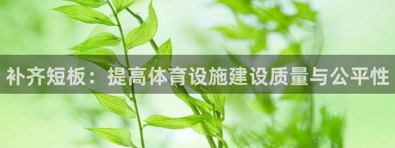 意昂4开户：补齐短板：提高体育设施建设质量与公平性